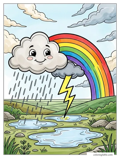 Colored example of this coloring page
