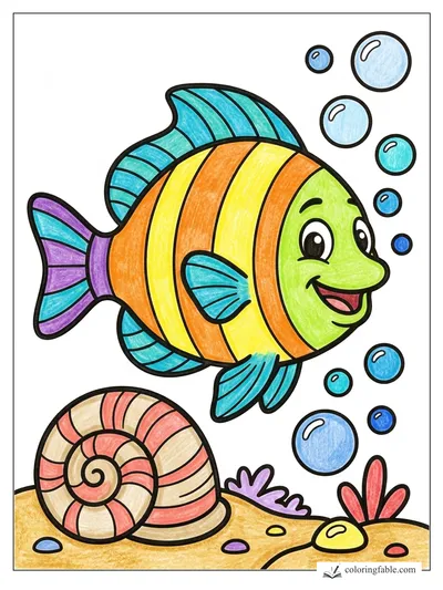 Colored example of this coloring page
