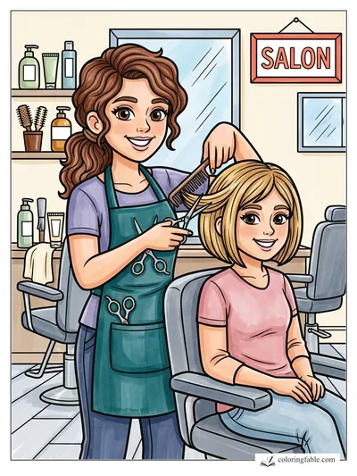 Colored example of this coloring page