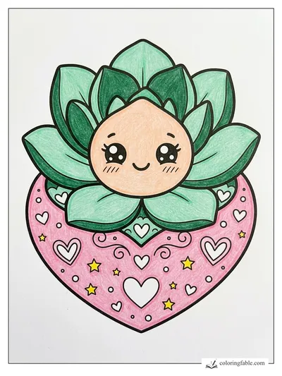 Colored example of this coloring page