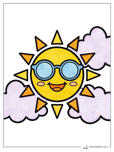 Colored example of this coloring page