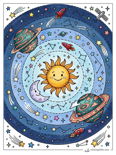 Colored example of this coloring page