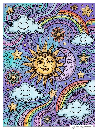 Colored example of this coloring page
