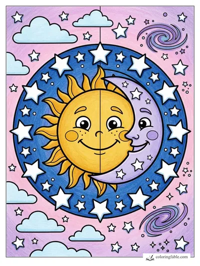 Colored example of this coloring page