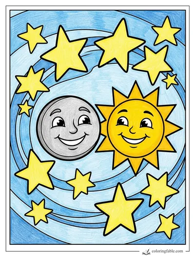 Colored example of this coloring page