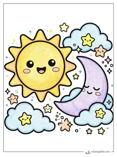 Colored example of this coloring page