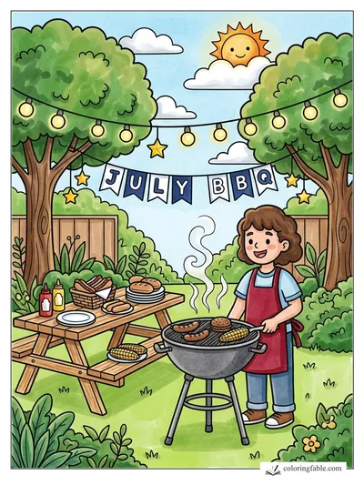 Colored example of this coloring page