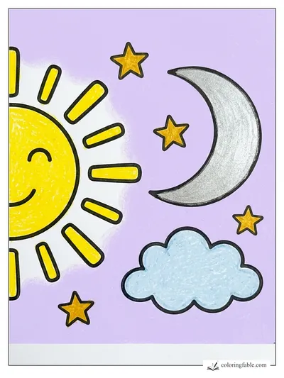 Colored example of this coloring page