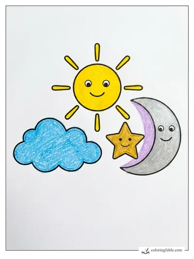 Colored example of this coloring page