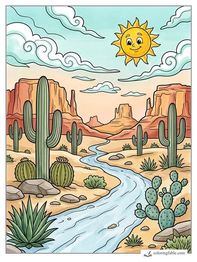 Colored example of this coloring page