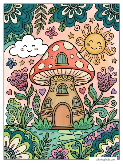 Colored example of this coloring page