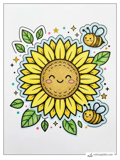 Colored example of this coloring page