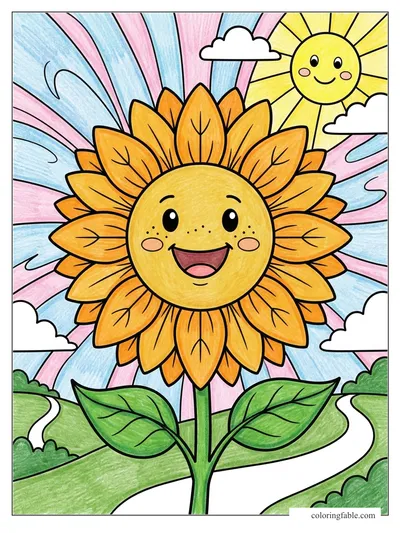 Colored example of this coloring page