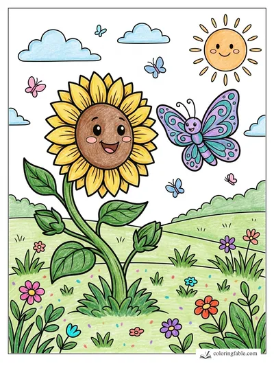 Colored example of this coloring page