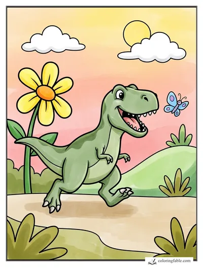 Colored example of this coloring page