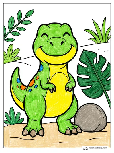 Colored example of this coloring page