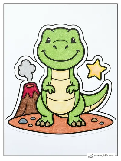 Colored example of this coloring page