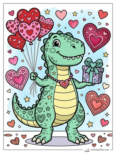 Colored example of this coloring page