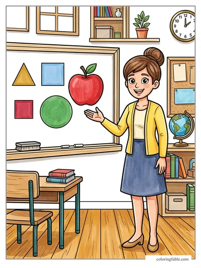 Colored example of this coloring page