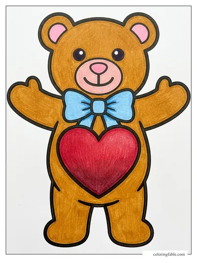 Colored example of this coloring page