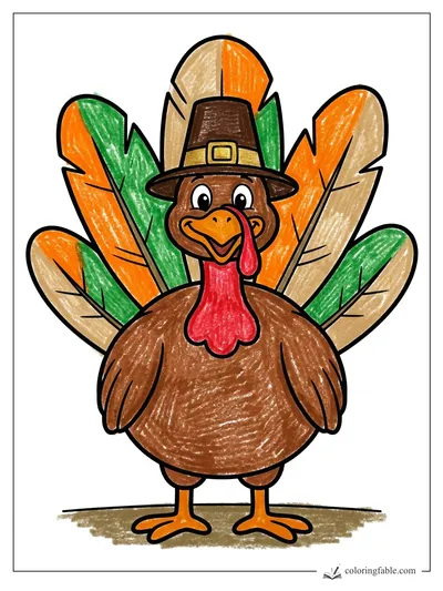 Colored example of this coloring page