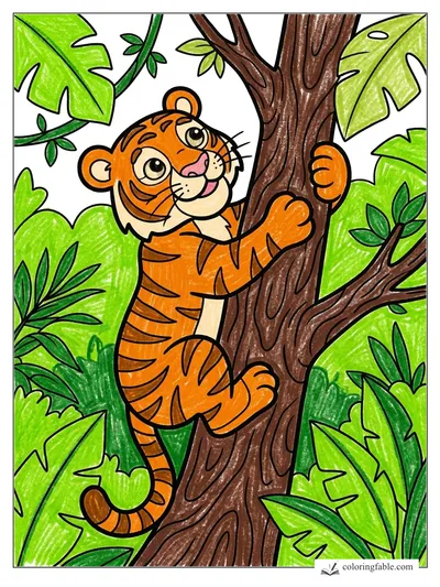 Colored example of this coloring page