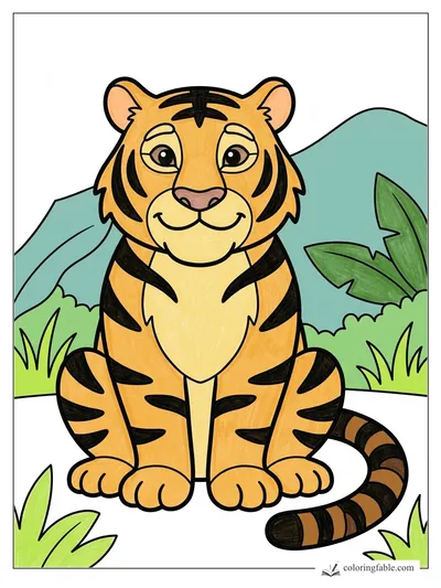 Colored example of this coloring page