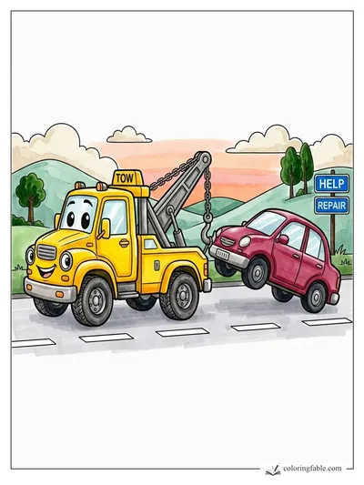 Colored example of this coloring page