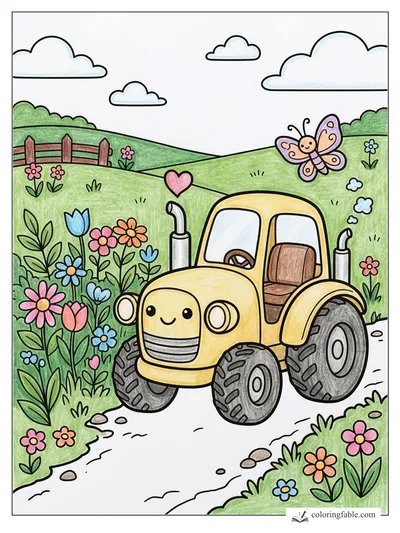 Colored example of this coloring page