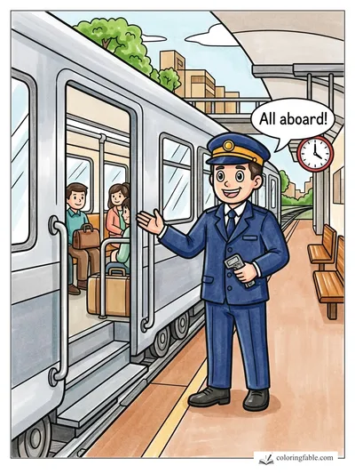 Colored example of this coloring page