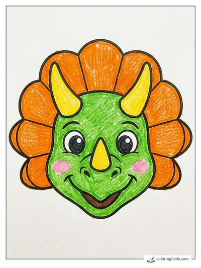 Colored example of this coloring page