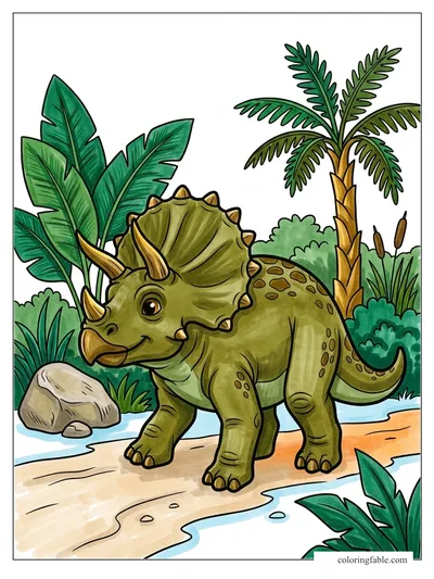 Colored example of this coloring page