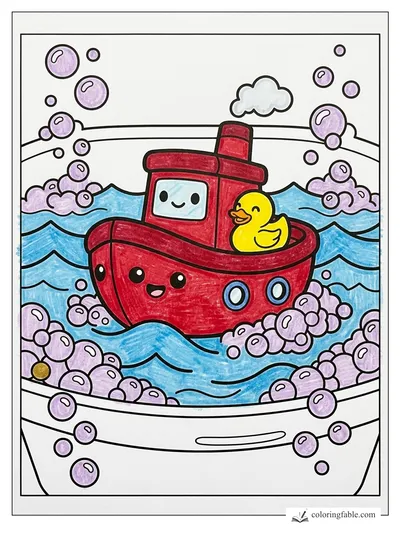 Colored example of this coloring page