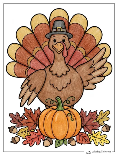 Colored example of this coloring page