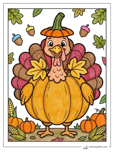 Colored example of this coloring page