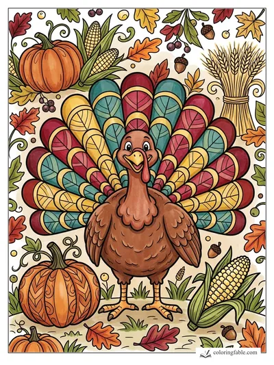 Colored example of this coloring page