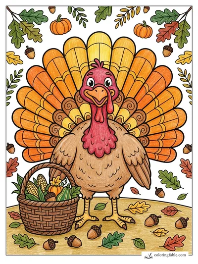 Colored example of this coloring page