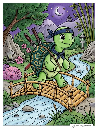 Colored example of this coloring page
