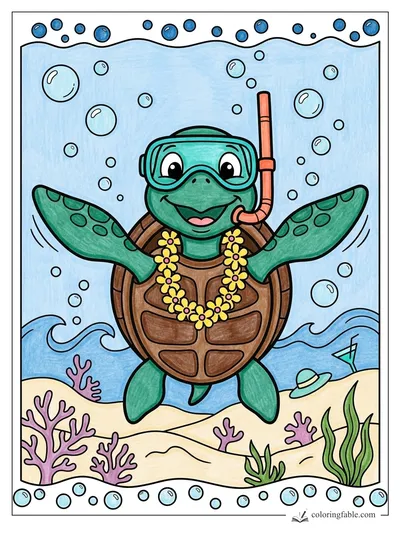 Colored example of this coloring page