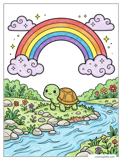 Colored example of this coloring page