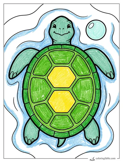 Colored example of this coloring page