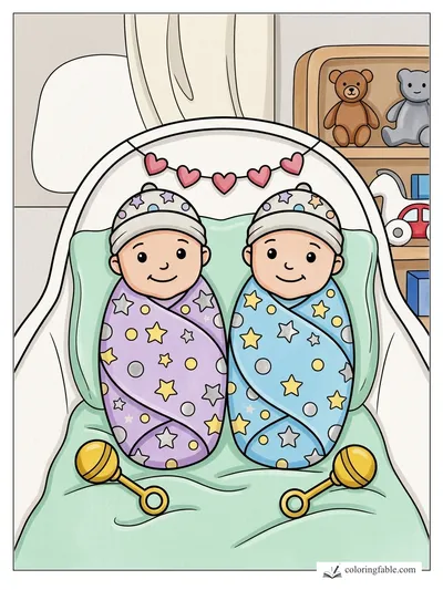 Colored example of this coloring page