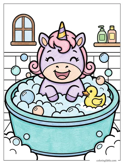 Colored example of this coloring page