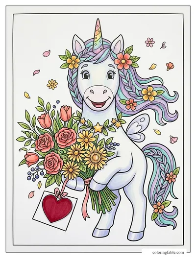 Colored example of this coloring page