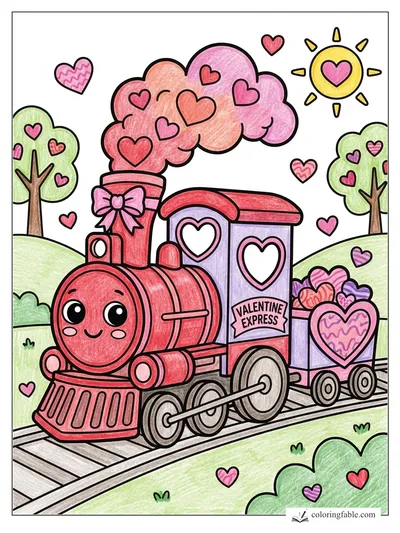 Colored example of this coloring page