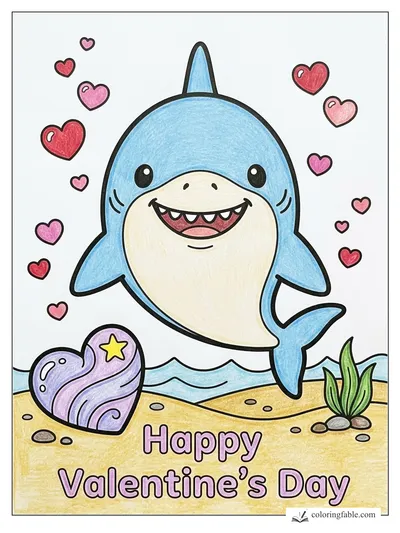 Colored example of this coloring page