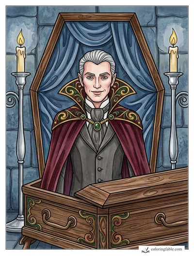 Colored example of this coloring page