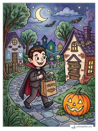 Colored example of this coloring page