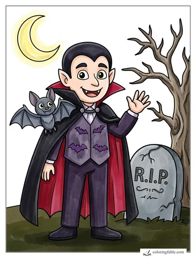 Colored example of this coloring page