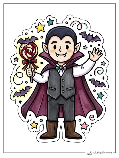 Colored example of this coloring page
